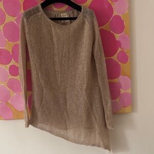 Zara Asymmetrical Tan Sweater